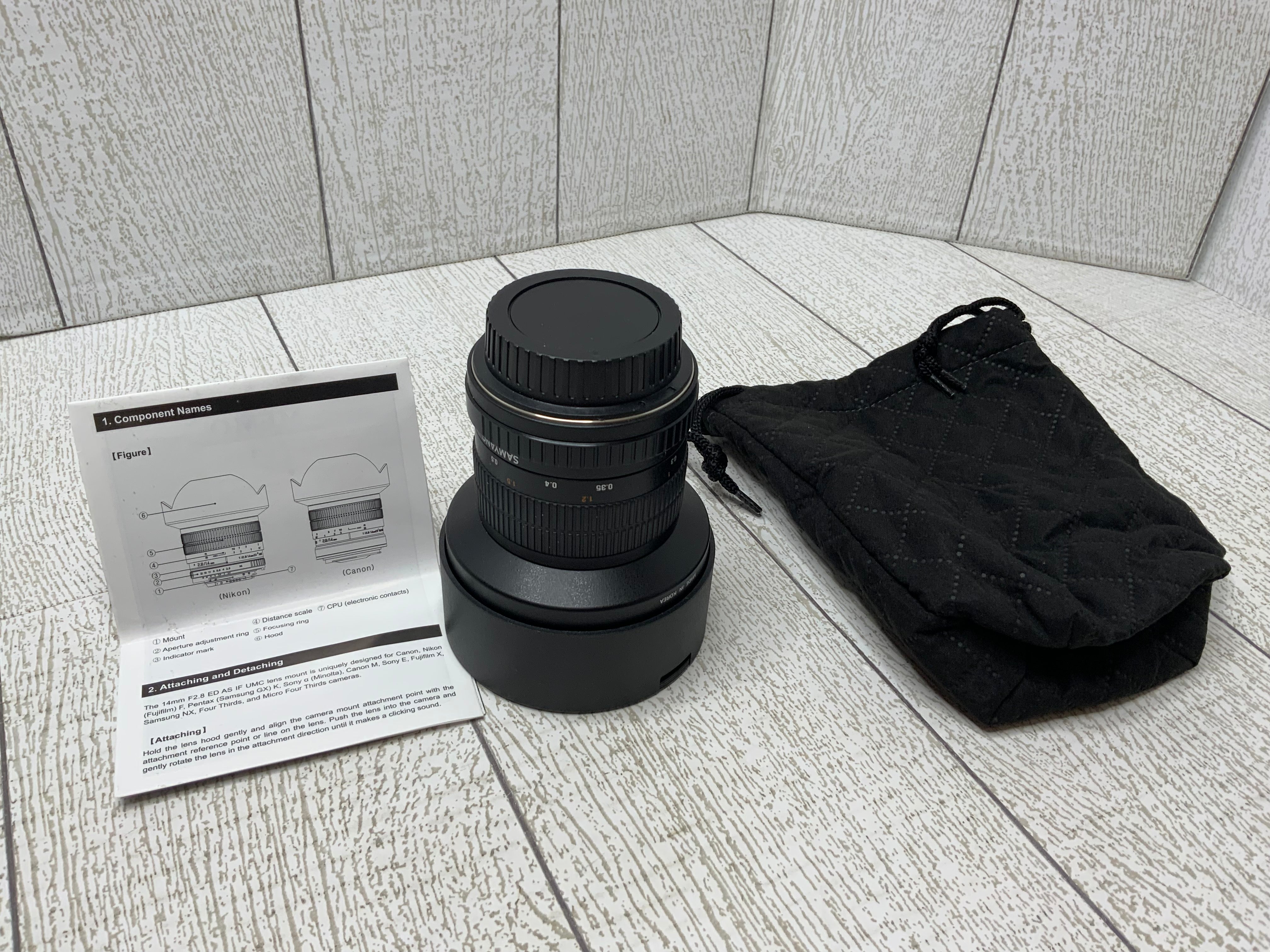 Samyang F2.8/14mm Lens (Canon RF) Ultra Wide Angle Lens (8016355393774)